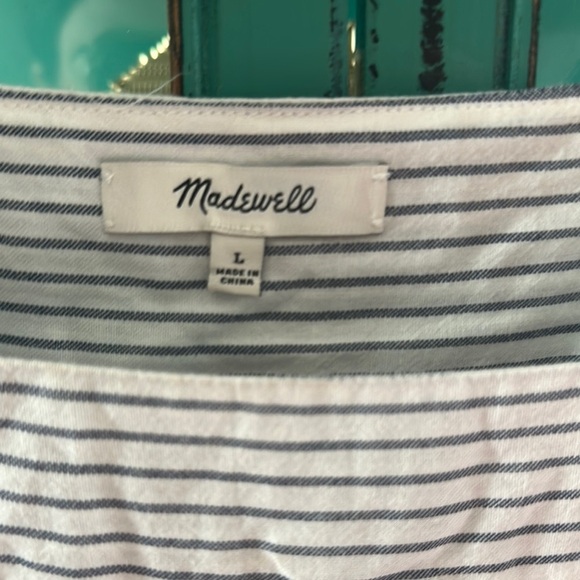 Madewell Butterfly Top - Striped Square Neck Blouse - sold out online - Picture 4 of 8